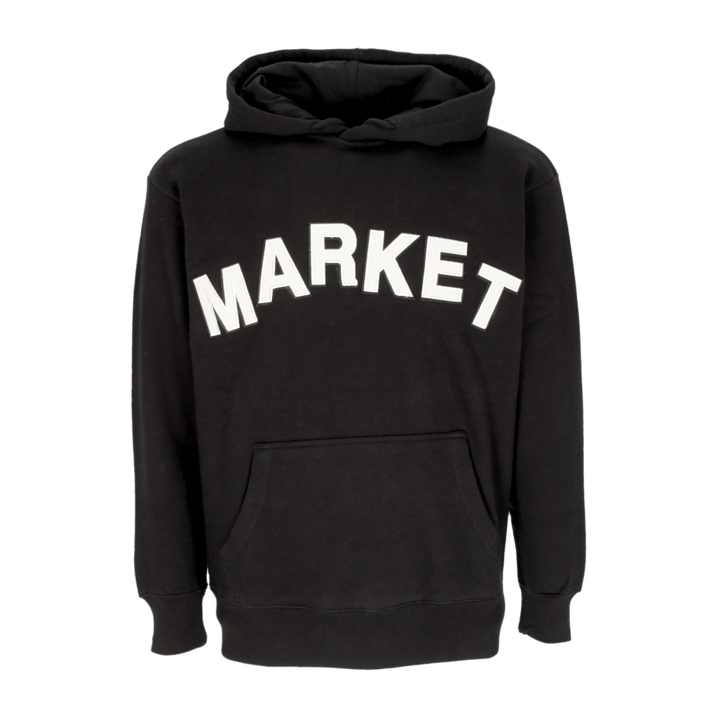 felpa cappuccio uomo community garden hoodie BLACK