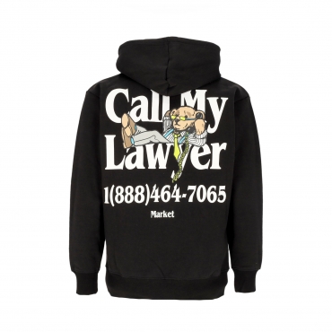 felpa cappuccio uomo better call bear hoodie BLACK