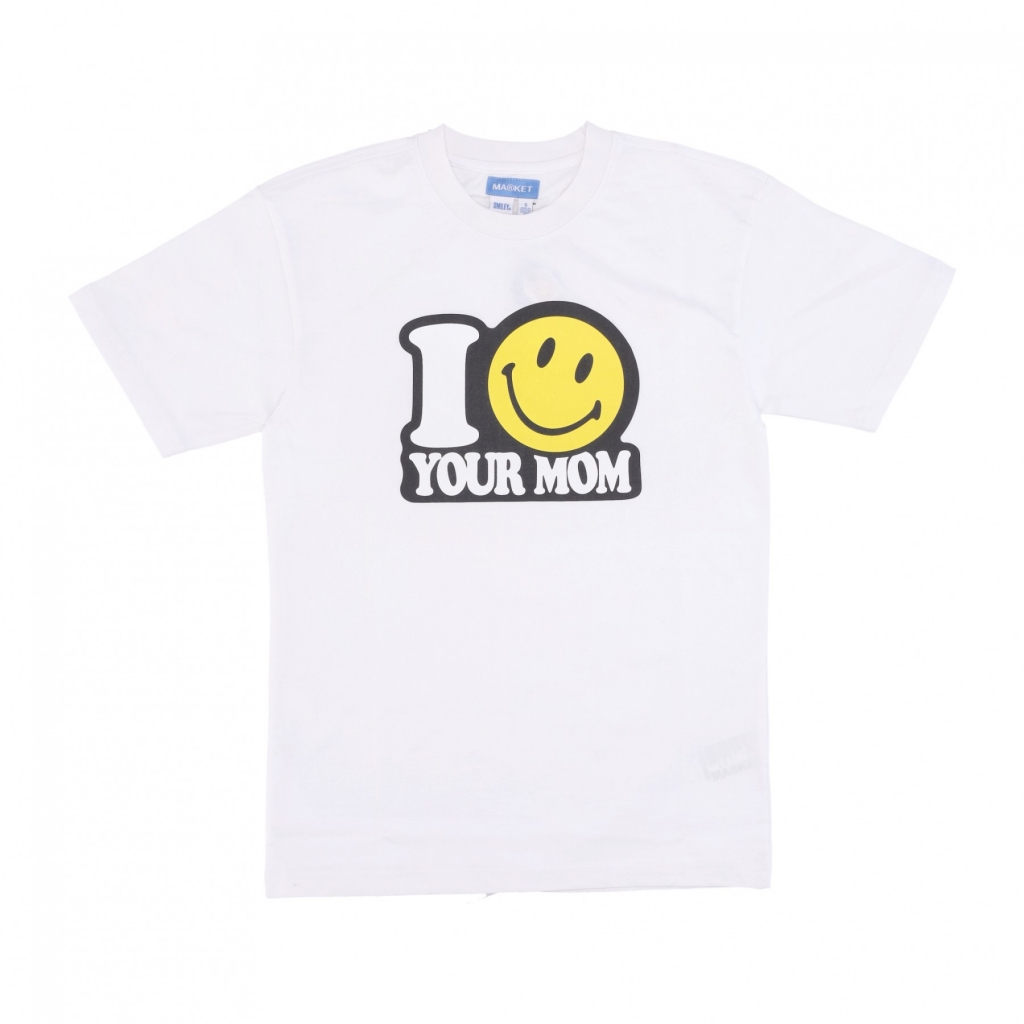 maglietta uomo your mom tee x smiley WHITE