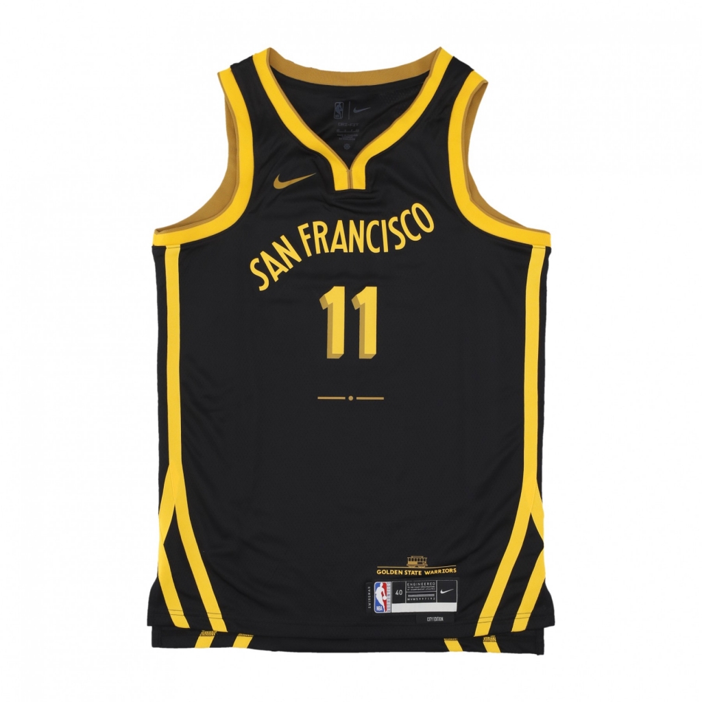 canotta basket uomo nba city edition 2023/24 dri-fit swingman jersey no 11 klay thompson golwar BLACK