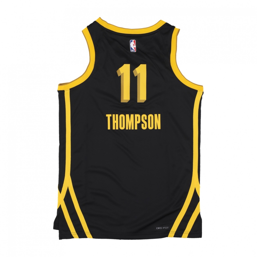 canotta basket uomo nba city edition 2023/24 dri-fit swingman jersey no 11 klay thompson golwar BLACK