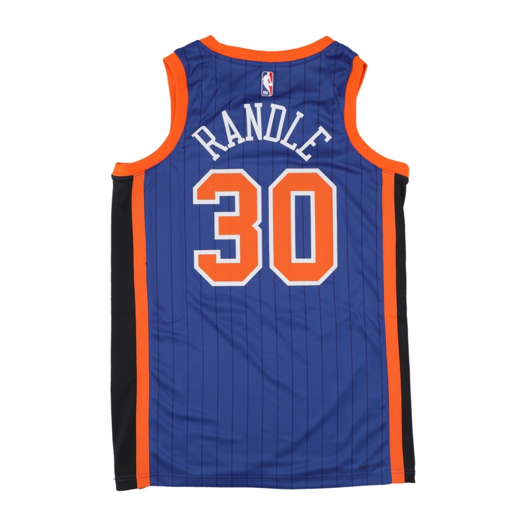 canotta basket uomo nba city edition 2023/24 dri-fit swingman jersey no 30 julius randle neykni RUSH BLUE