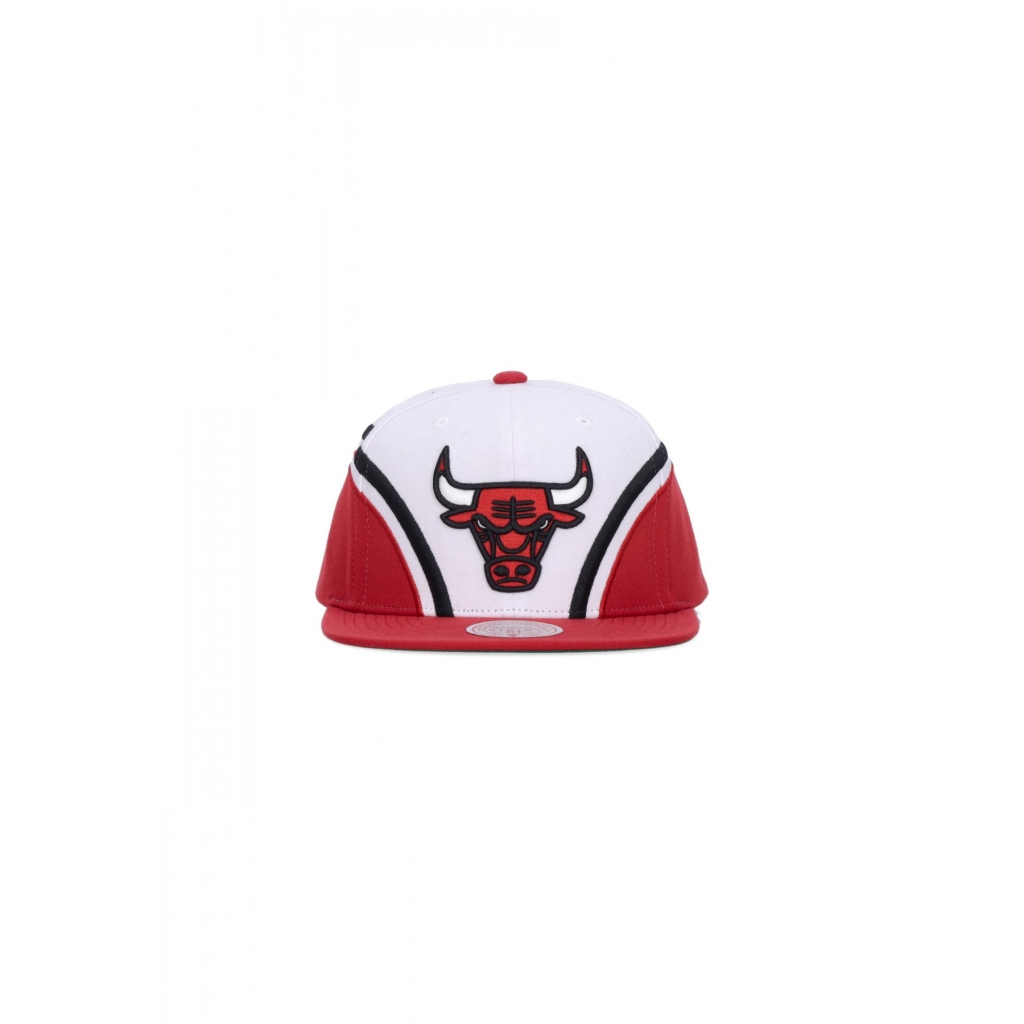 cappellino visiera piatta uomo nba overhead snapback chibul WHITE/ORIGINAL TEAM COLORS