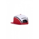 cappellino visiera piatta uomo nba overhead snapback chibul WHITE/ORIGINAL TEAM COLORS