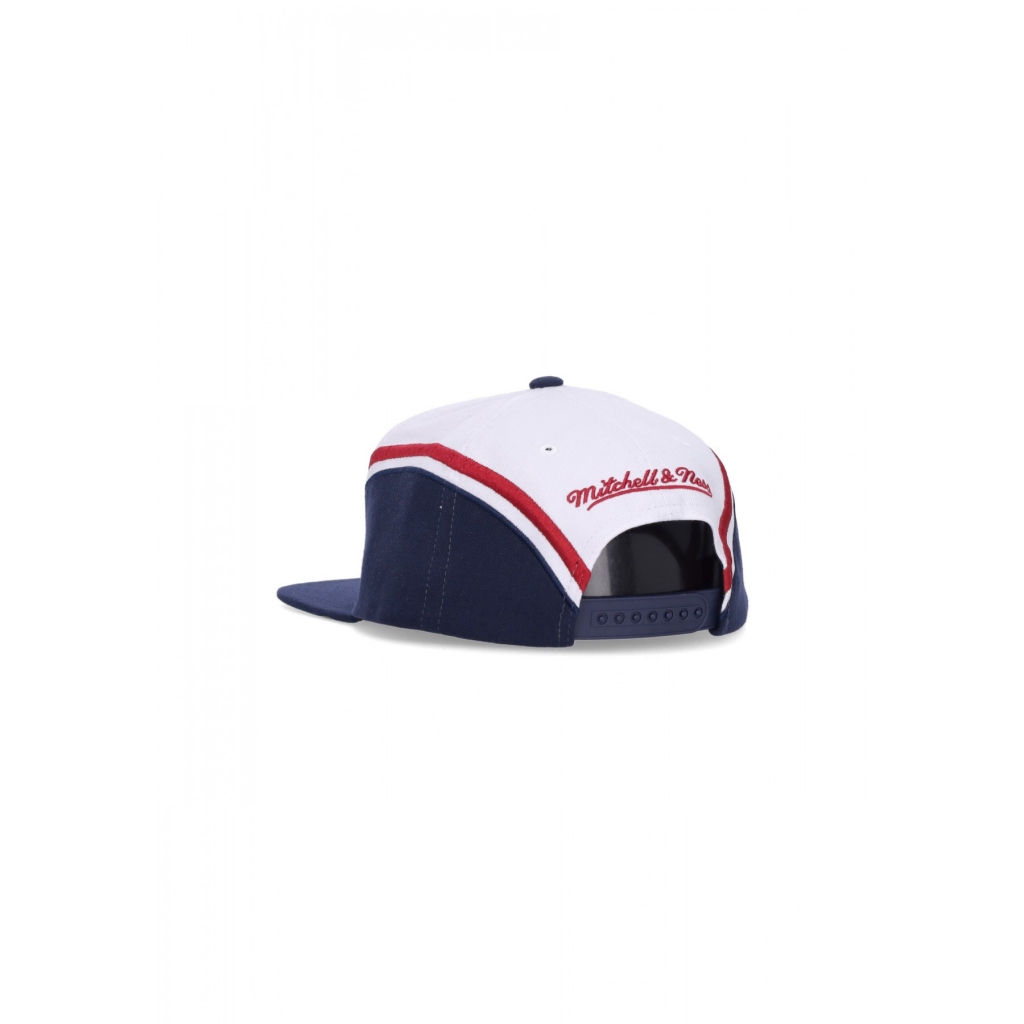 cappellino visiera piatta uomo nba overhead snapback dennug WHITE/ORIGINAL TEAM COLORS