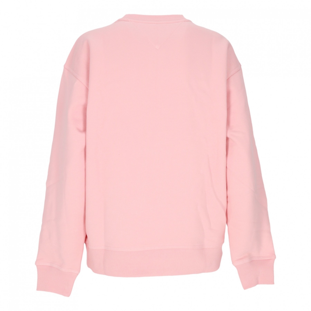 felpa leggera girocollo donna relaxed bold classic crewneck BALLET PINK