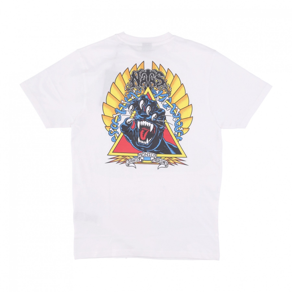 maglietta uomo natas screaming panther tee WHITE