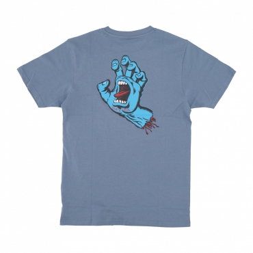 maglietta uomo screaming hand chest tee DUSTY BLUE