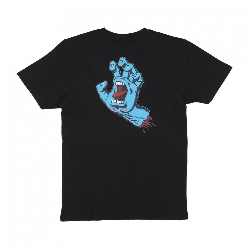 maglietta uomo screaming hand chest tee BLACK