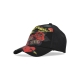 cappellino visiera curva uomo love hard twill front mesh trucker BLACK/BLACK