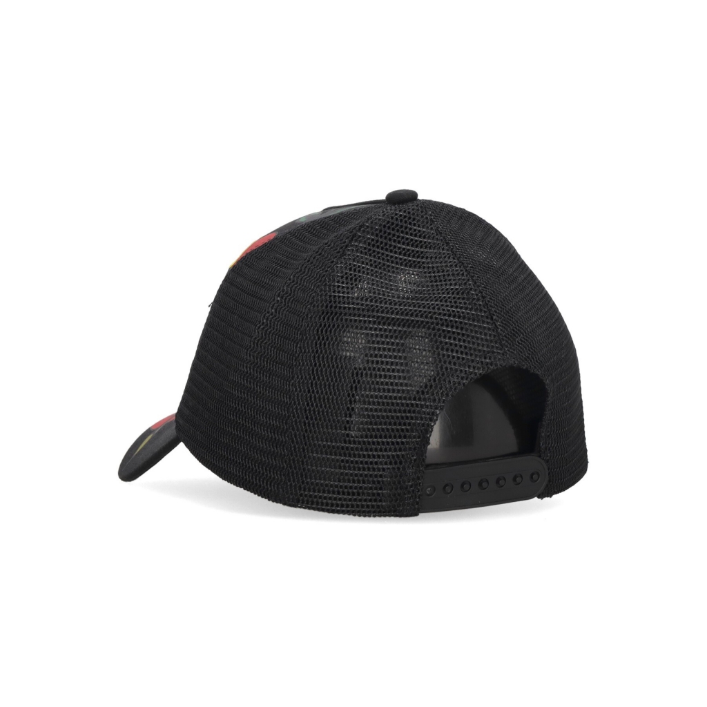 cappellino visiera curva uomo love hard twill front mesh trucker BLACK/BLACK