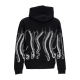 felpa leggera cappuccio uomo outline hoodie WHITE/BLACK