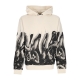 felpa leggera cappuccio uomo snakes hoodie DUSTY WHITE