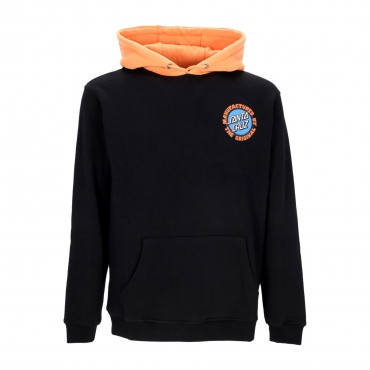 felpa cappuccio uomo speed mfg dot hoodie BLACK