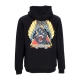 felpa cappuccio uomo natas screaming panther hoodie BLACK