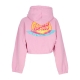 felpa cappuccio zip donna sunrise dot zip hoodie FONDANT PINK