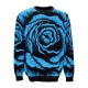 maglione uomo dressen big rose knit crewneck BLACK/BLUE ROSE