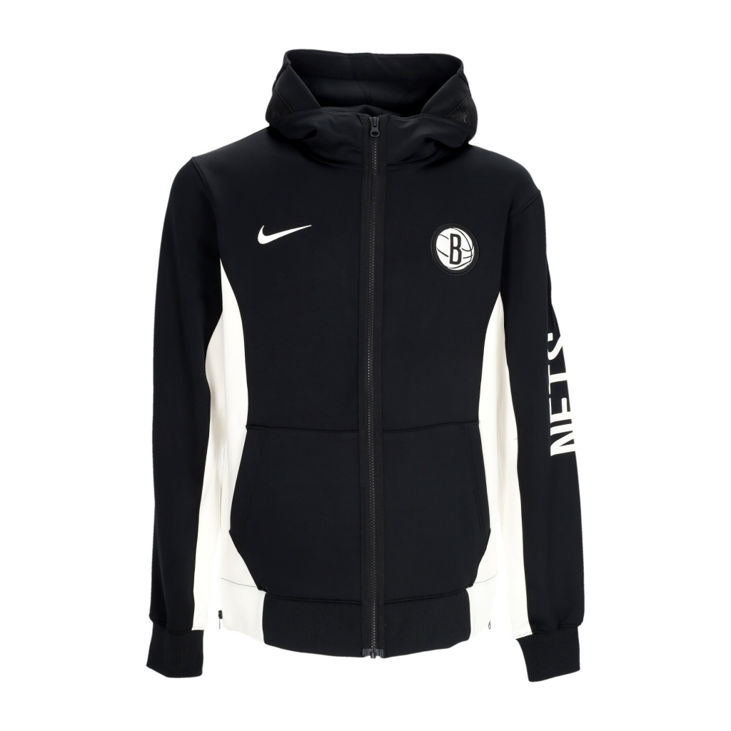 giacca tuta cappuccio uomo nba showtime dri-fit full-zip hoodie bronet BLACK/WHITE/WHITE/WHITE