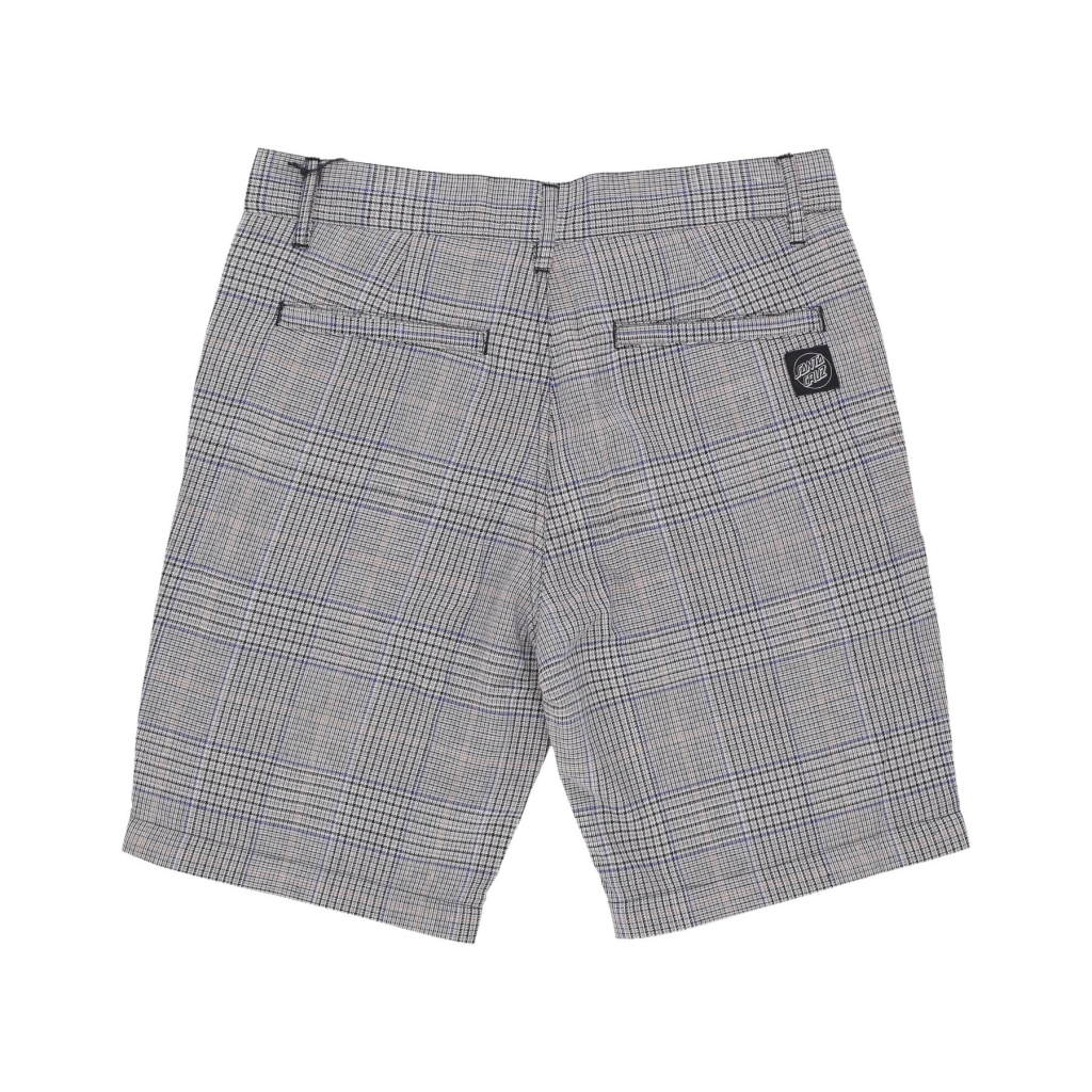 pantalone corto uomo academy short GREY CHECK