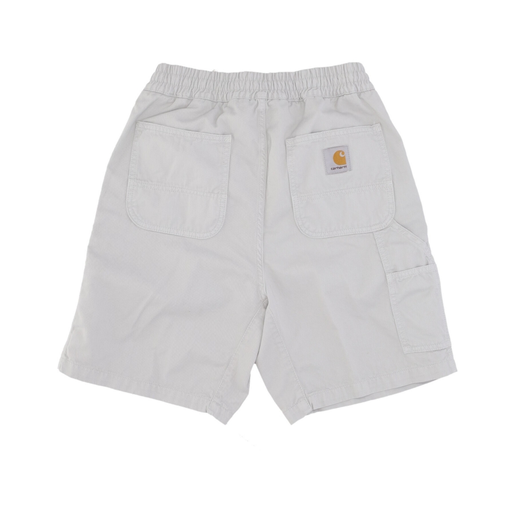 pantalone corto uomo flint short SONIC SILVER GARMENT DYED