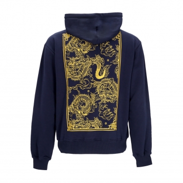 felpa leggera cappuccio uomo chinese dragon hoodie NAVY