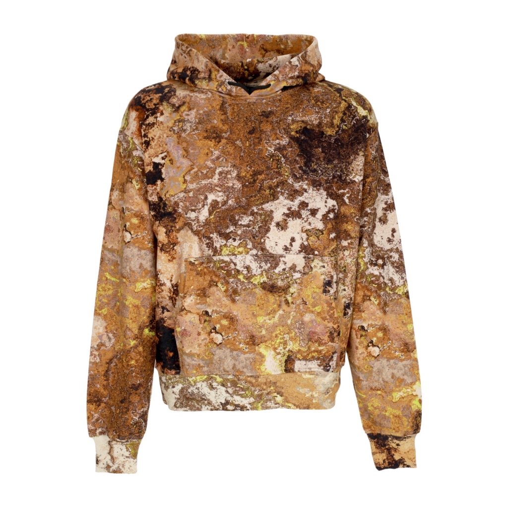 felpa leggera cappuccio uomo desert chemical hoodie BEIGE/MULTI