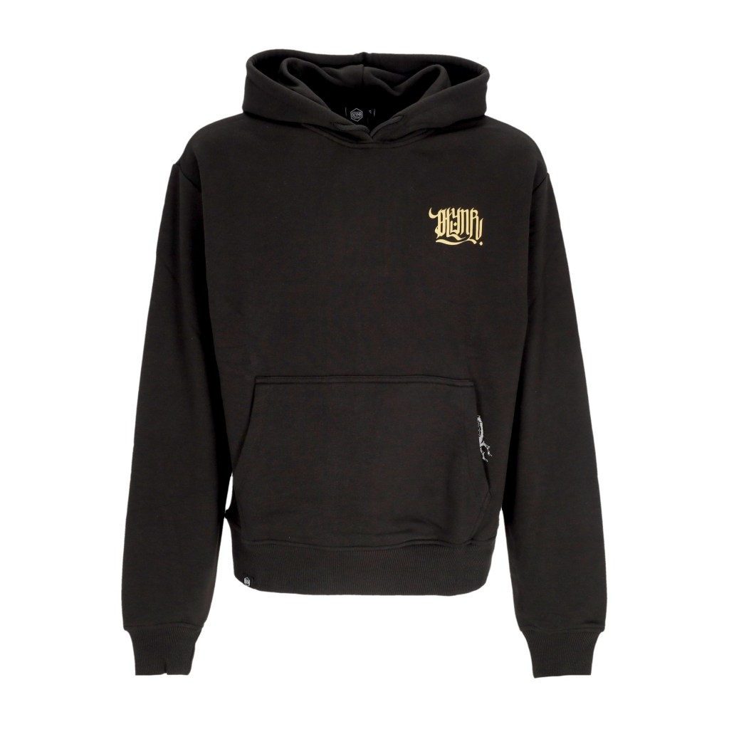 felpa leggera cappuccio uomo desert skull hoodie BLACK