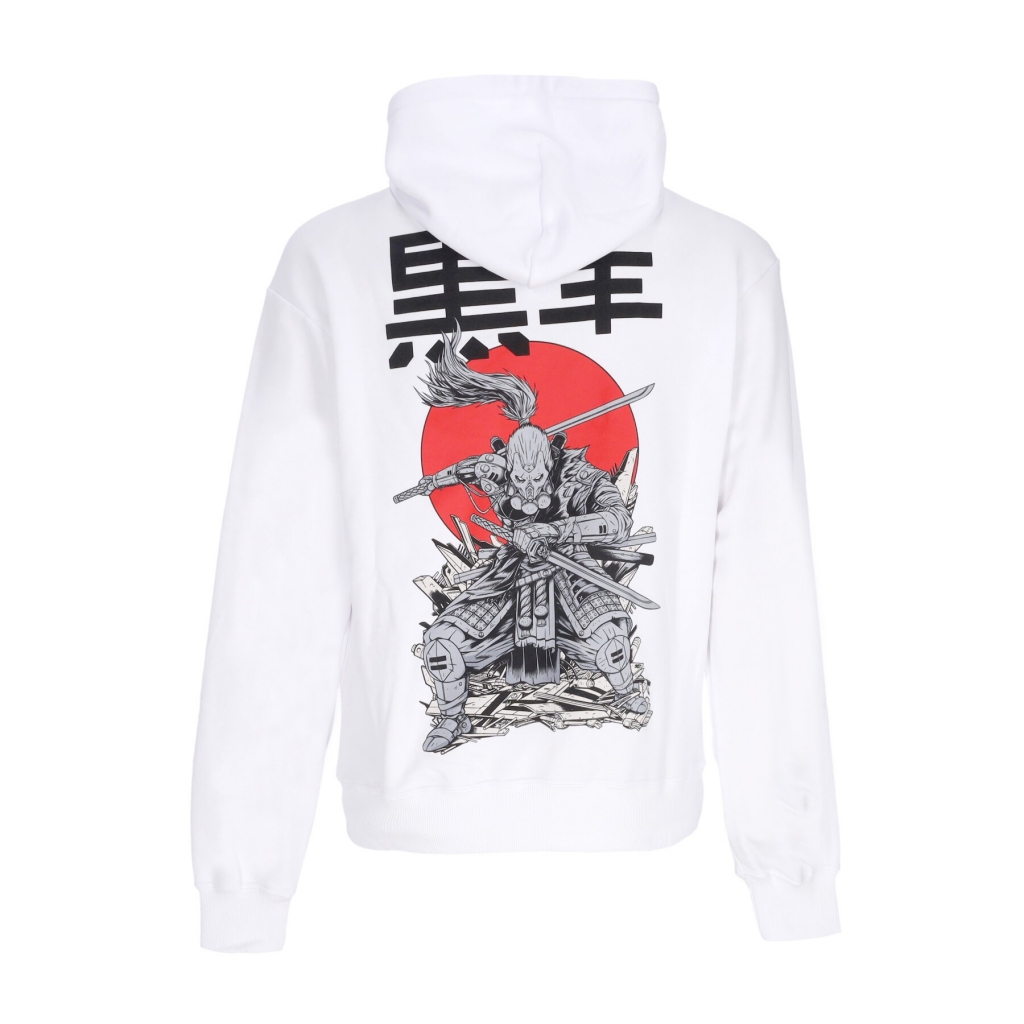 felpa leggera cappuccio uomo miyamoto musashi hoodie WHITE