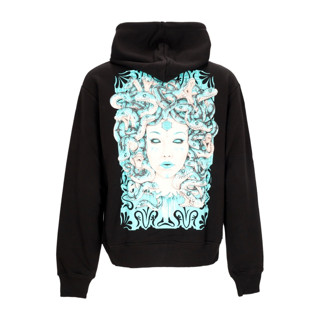 felpa leggera cappuccio uomo medusa hoodie BLACK