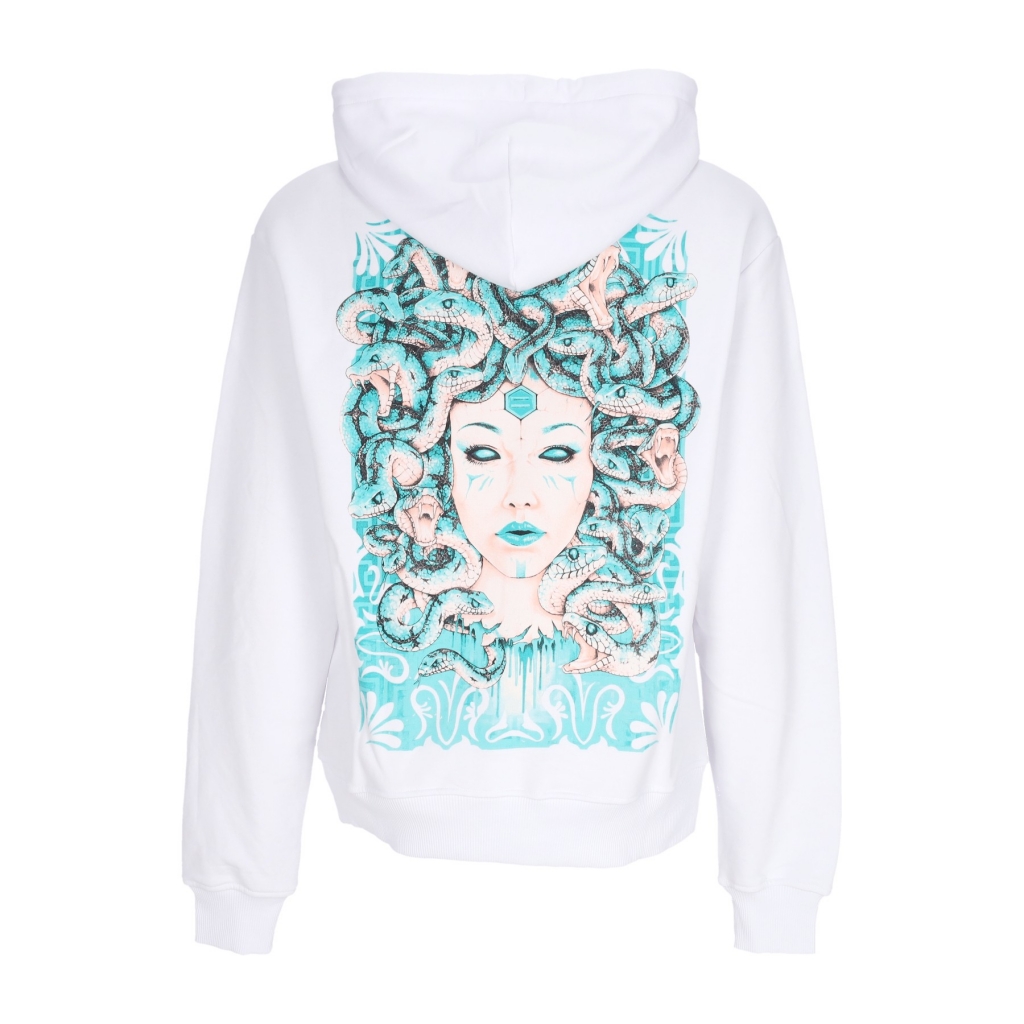 felpa leggera cappuccio uomo medusa hoodie WHITE