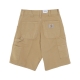 pantalone corto uomo single knee short BOURBON GARMENT DYED