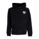 felpa leggera cappuccio uomo liquid logo hoodie BLACK