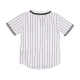 casacca bottoni uomo pinstripe baseball shirt WHITE/BLACK