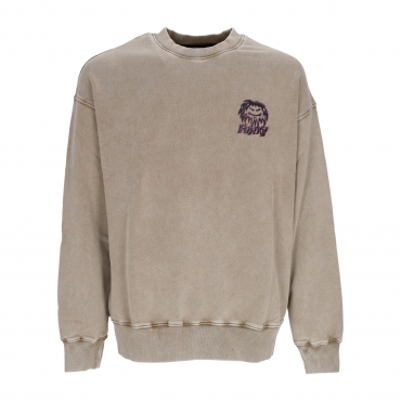 felpa leggera girocollo uomo stoner idols crewneck WASHED SAND