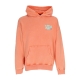 felpa leggera cappuccio uomo asap hoodie WASHED CORAL