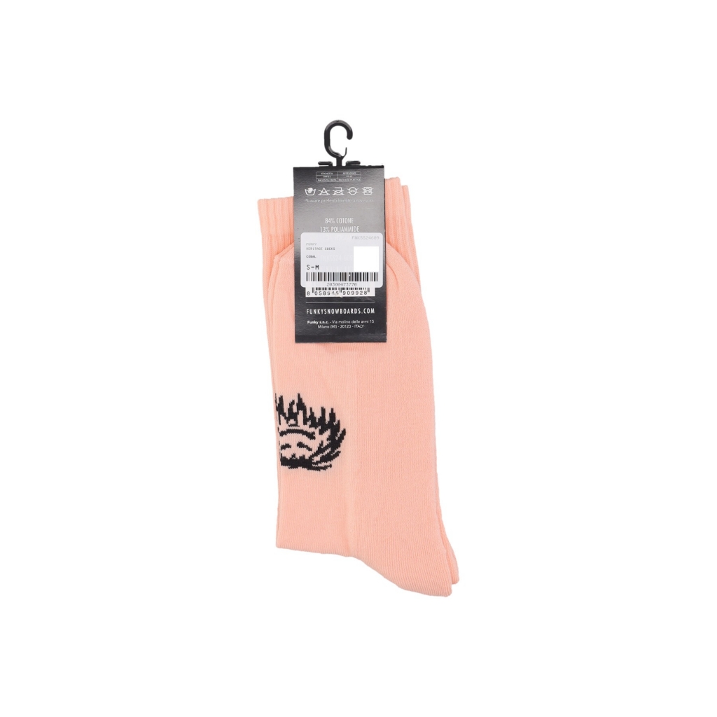 calza media uomo heritage socks CORAL