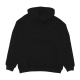 felpa leggera cappuccio uomo metal hoodie BLACK