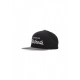 cappellino visiera piatta uomo team snapback BLACK