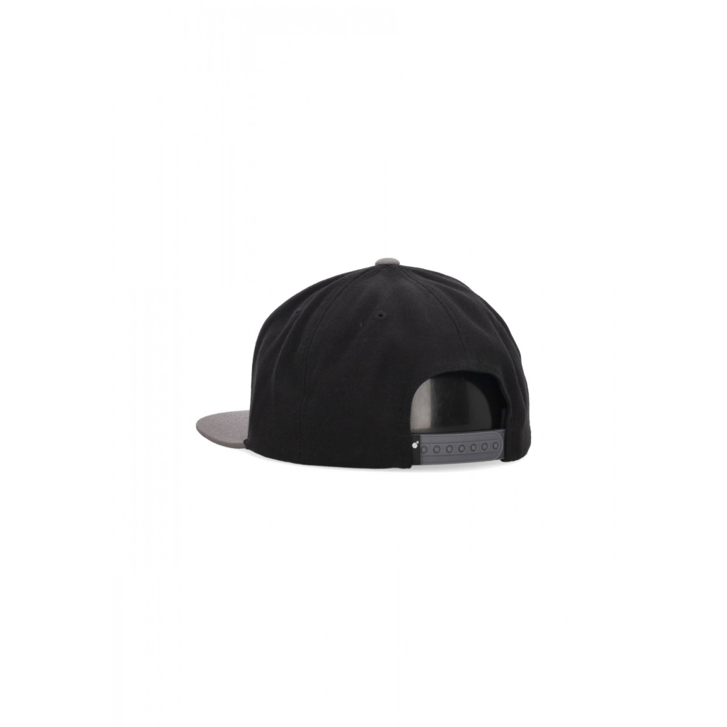 cappellino visiera piatta uomo team snapback BLACK