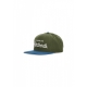 cappellino visiera piatta uomo team snapback GREEN