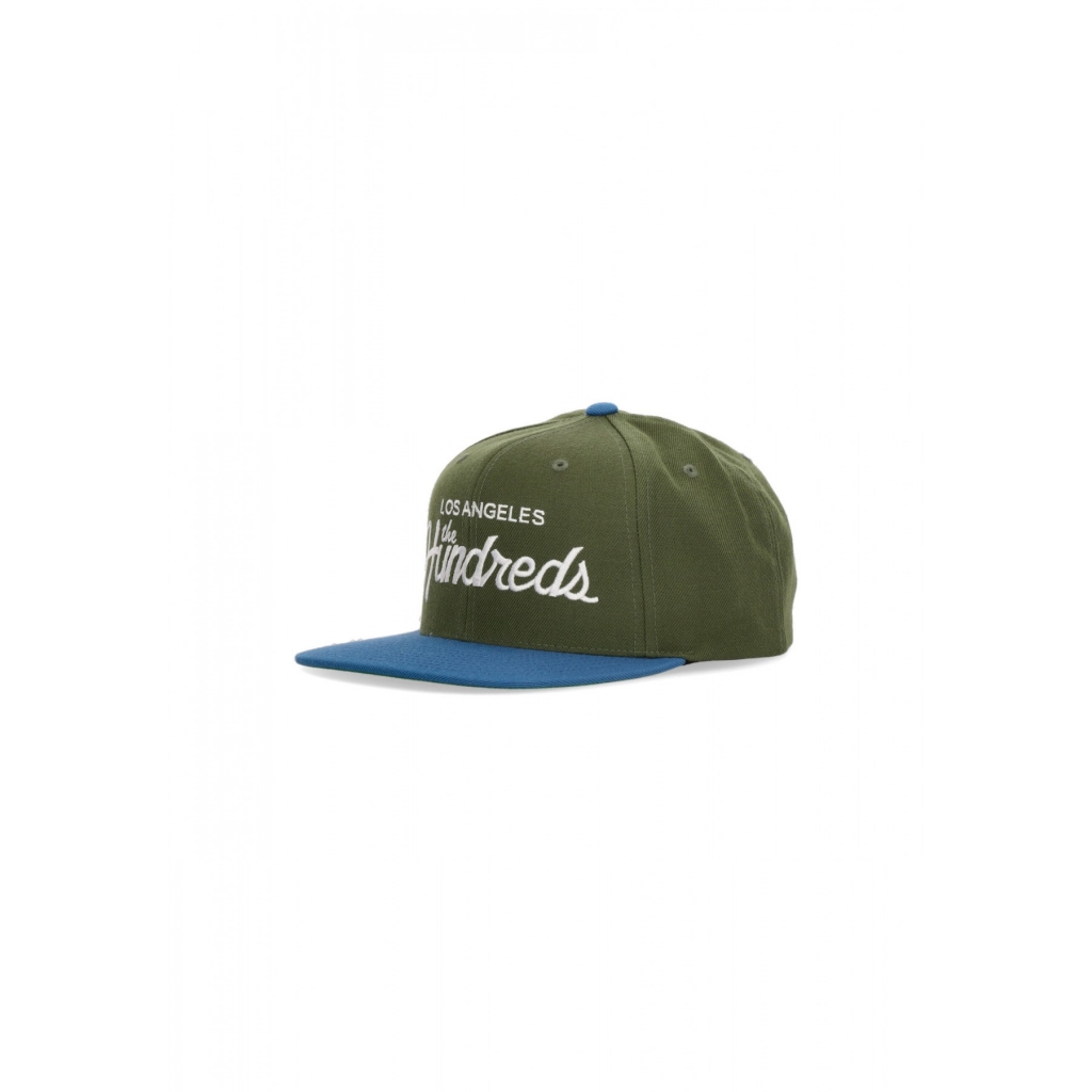 cappellino visiera piatta uomo team snapback GREEN