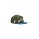 cappellino visiera piatta uomo team snapback GREEN