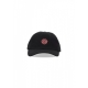 cappellino visiera curva uomo logo dad cap BLACK