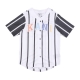 casacca bottoni uomo serif striped block baseball shirt WHITE/BLACK