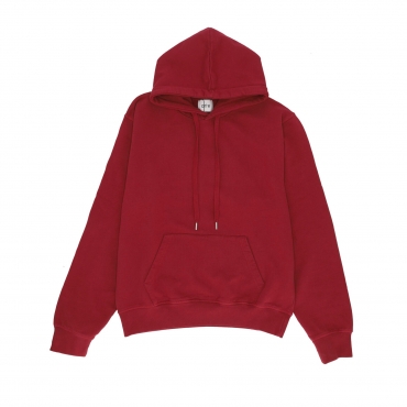 felpa leggera cappuccio uomo hank back rings hoodie BORDEAUX