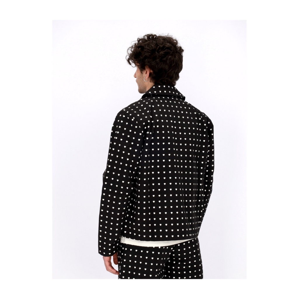 giubbotto uomo jules heart jacket BLACK/WHITE