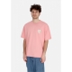 maglietta uomo inverted emblem tee BABY PINK