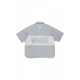 camicia manica corta uomo say what shirt LIGHT BLUE