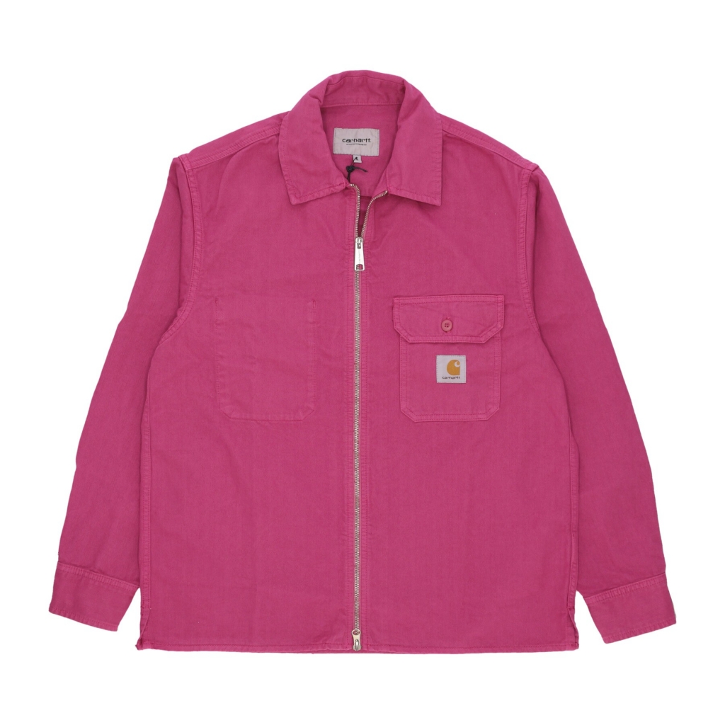 giubbotto uomo rainer shirt jacket MAGENTA GARMENT DYED