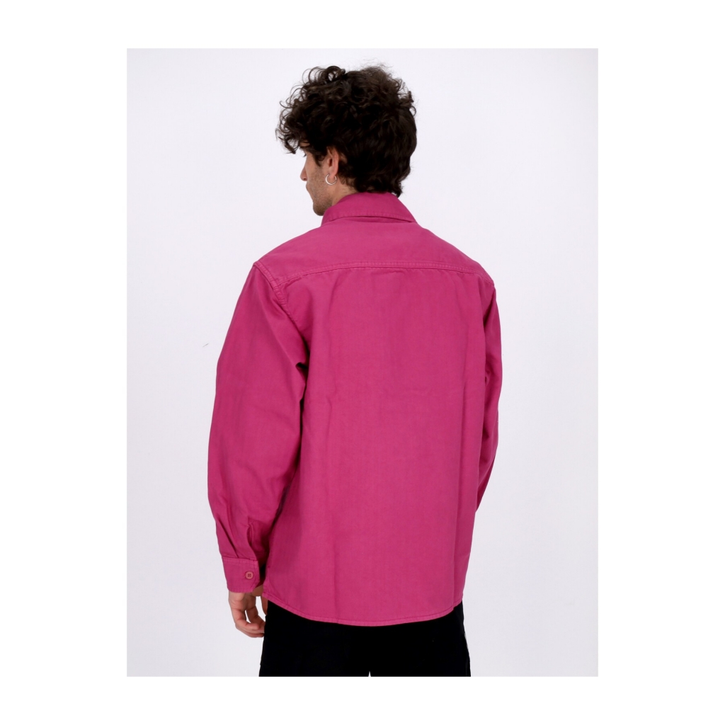 giubbotto uomo rainer shirt jacket MAGENTA GARMENT DYED